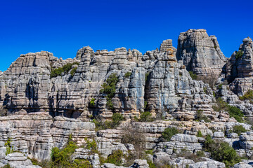 Fototapeta na wymiar El Torcal de Antequera, Andalusia, Spain, near Antequera, province Malaga.