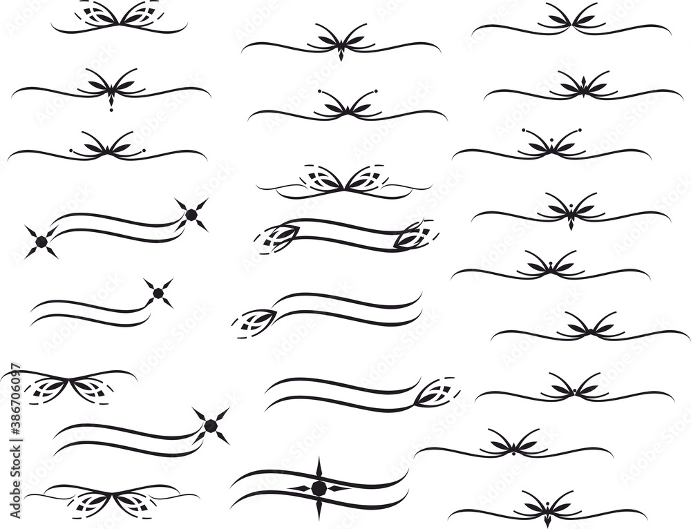 Aufkleber decorative element divider separator pattern