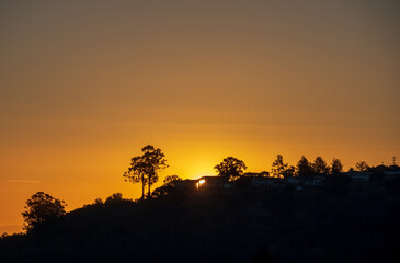 Beautiful Scenic Northern California Sunrise in Belmont, California