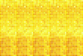 Golden yellow squares arranged beautifully, sparkling, glare - vector
