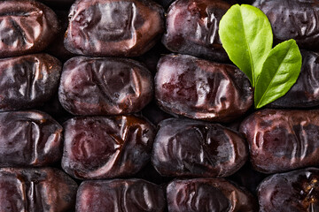 Dates or dattes palm fruit  background