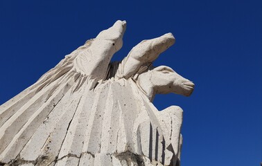 THree Horses monument in Furn el chebak Lebanon