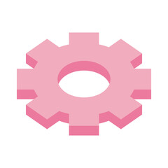 gear settings machine isolated icon