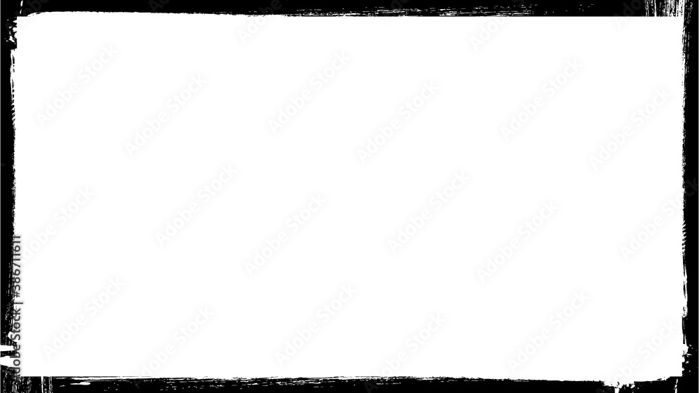 Poster vector frames. rectangles for image. distress texture . grunge black borders isolated on the backgro