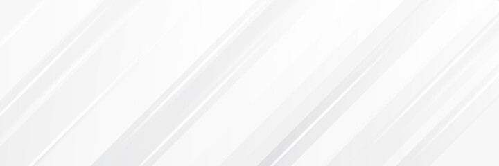 Obraz premium Elegant simple white banner background with shiny lines 