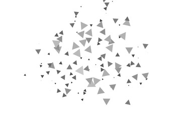Light Silver, Gray vector background with triangles.