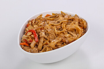 Asian style - fried noodle with pork