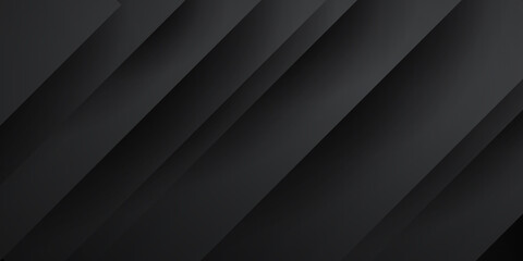 Dark deep black dynamic abstract vector background with diagonal lines. Modern creative halftone premium gradient. 3d cover of business presentation banner for sale event night party.