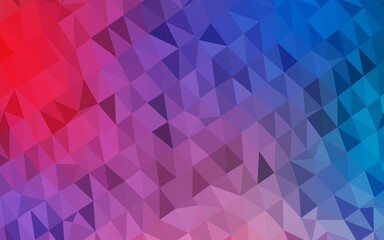 Obraz premium Light Blue, Red vector blurry triangle template.
