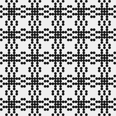 Abstract Cross Pattern Dots Logo generative computational art illustration