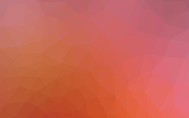 Light Red vector shining triangular pattern.