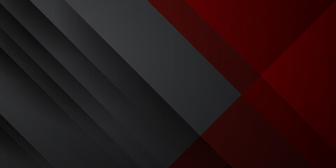 Red black abstract background with diagonal lines pattern overlap with red laser line on black background. 