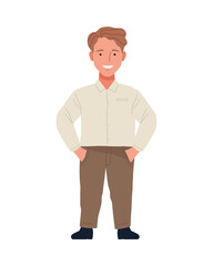 short man perfectly imperfect character icon