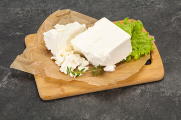 Greek traditional Feta soft cheese