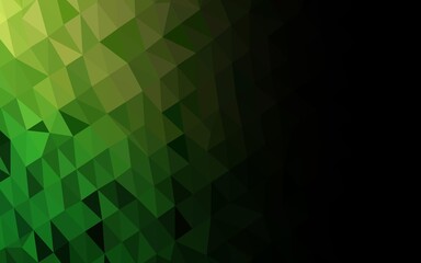 Fototapeta premium Light Green vector abstract polygonal layout.