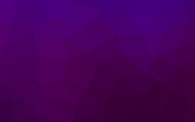 Obraz premium Dark Purple vector triangle mosaic cover.