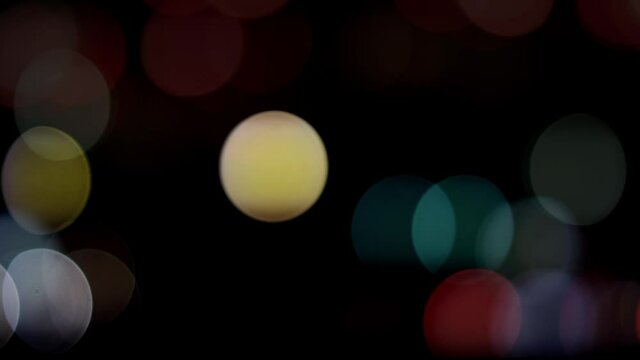 Glowing Particles Stock Footage In Black Background