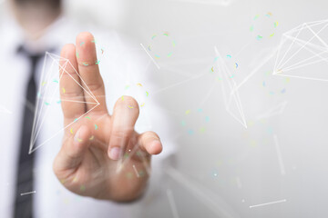 organization network team concept networking.