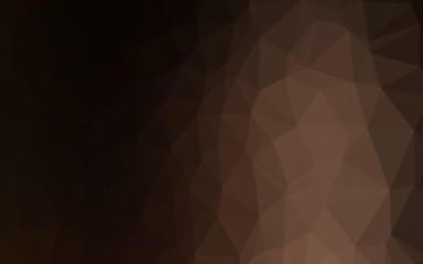 Fototapeta premium Dark Black vector low poly layout.