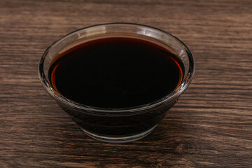 Asian soya sauce in the bowl