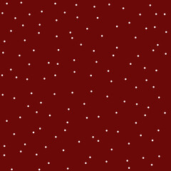 Red background with circles, chaotic white pattern. Poster, post, banner. Drawing for fabric, vector illustration.