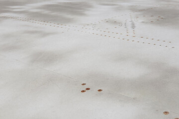 metal background old with rivets