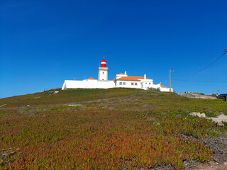 Roca Cape lighthouse in the  westernmost point of Europe
