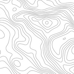 Fototapeta premium Topographic map contour background. Contour map vector. Map line of topography. Vector abstract topographic map concept with space for your copy. Wavy banners. Color geometric form