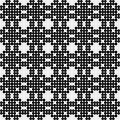 Abstract Cross Pattern Dots Logo generative computational art illustration