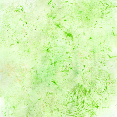 Abstract green hand drawn watercolor background
