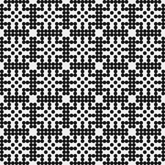 Abstract Cross Pattern Dots Logo generative computational art illustration