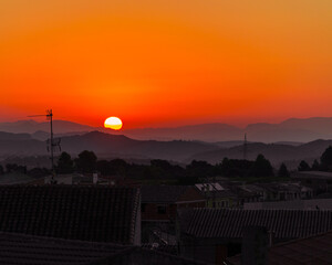 atardecer ardiente
