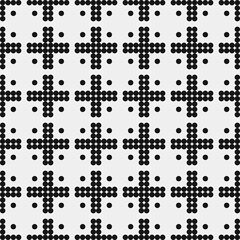 Abstract Cross Pattern Dots Logo generative computational art illustration