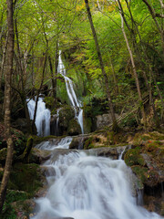Waterfall in the forest of Andoin
