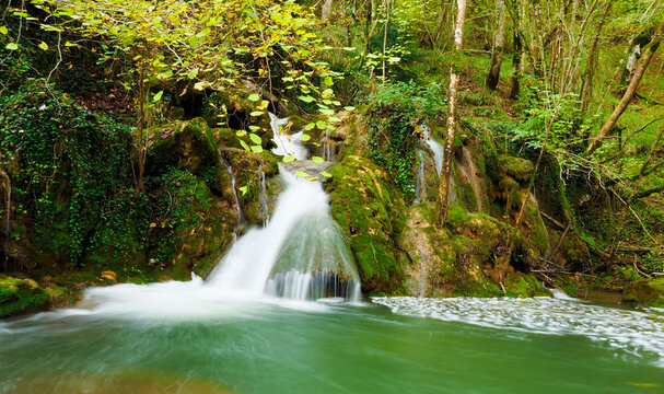 Waterfall in the forest of Andoin