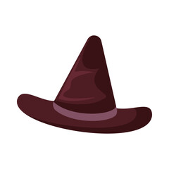 halloween witch hat accessory icon