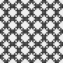 Abstract Cross Pattern Dots Logo generative computational art illustration