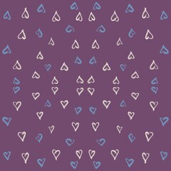 seamless pattern with hearts