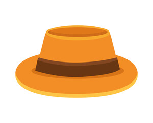tourist hat accessory isolated icon