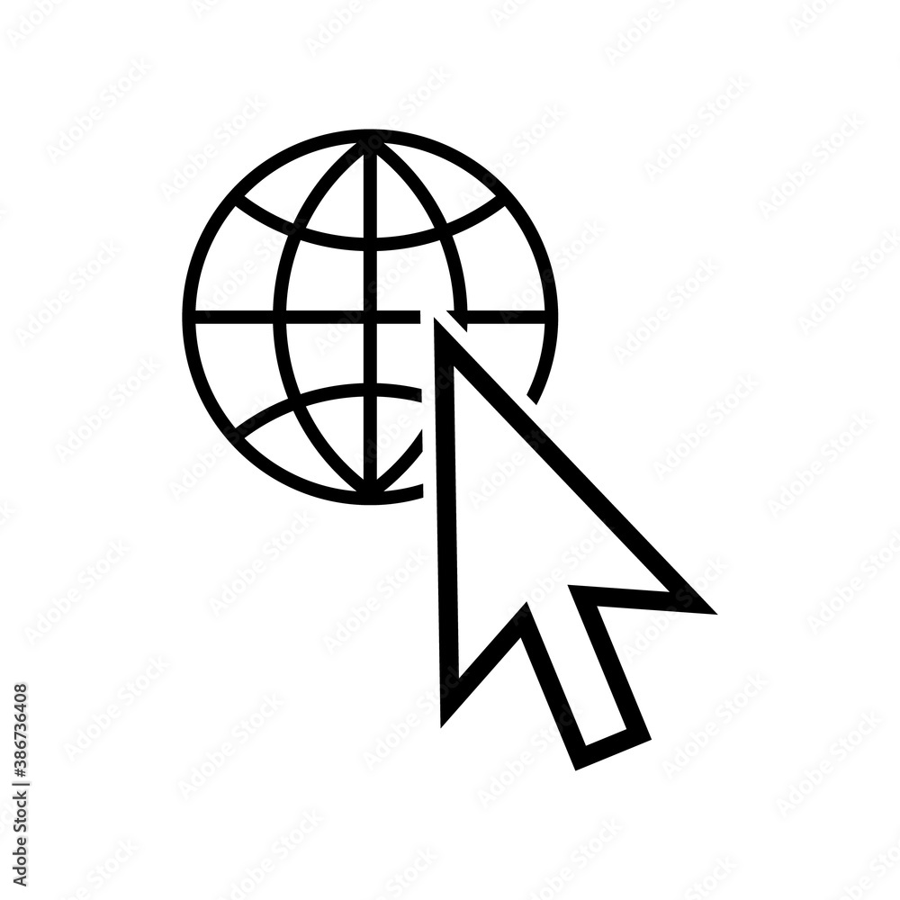 Poster computer mouse click cursor gray arrow icons. cursor icon. vector illustration.