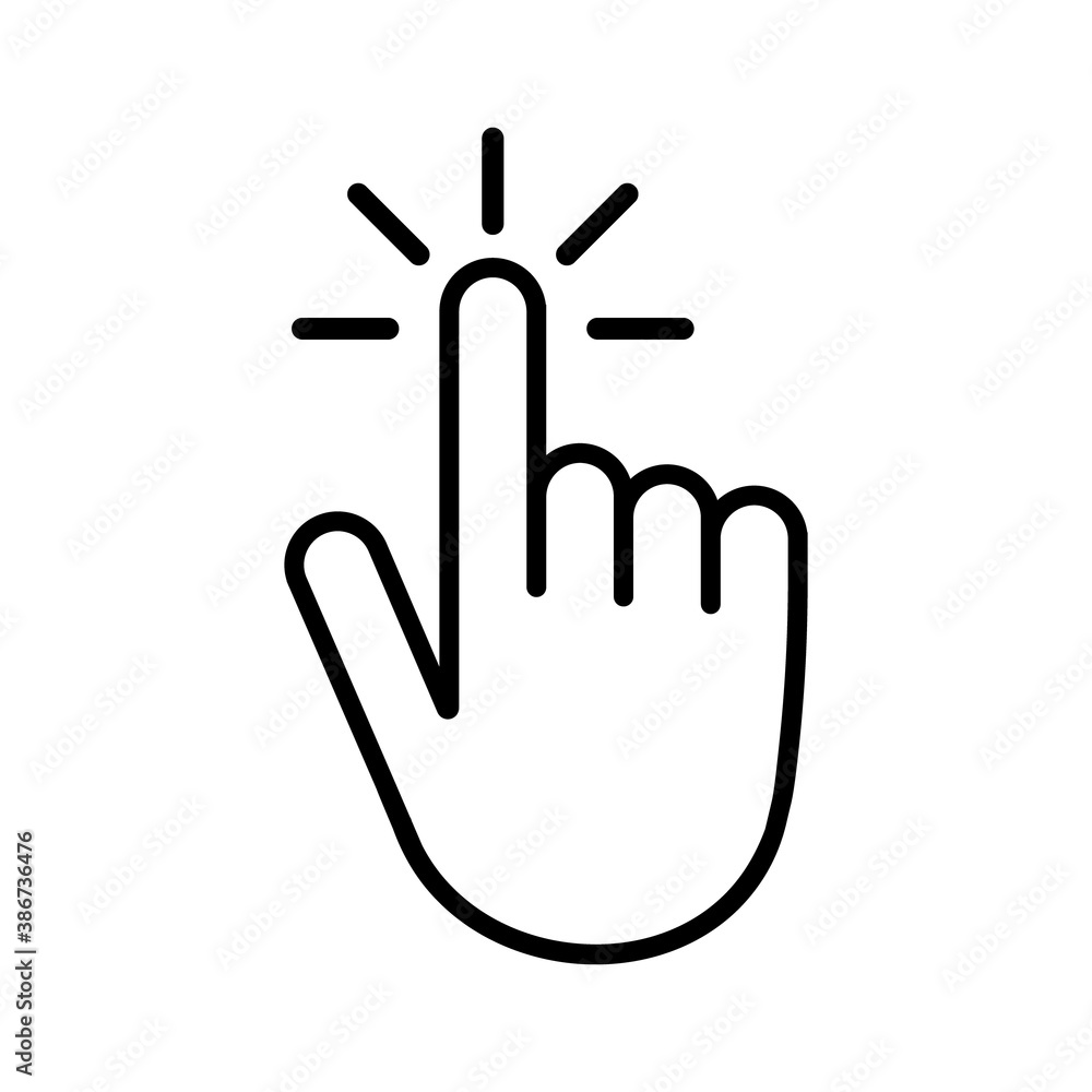 Poster computer mouse click cursor gray arrow icons. cursor icon. vector illustration.
