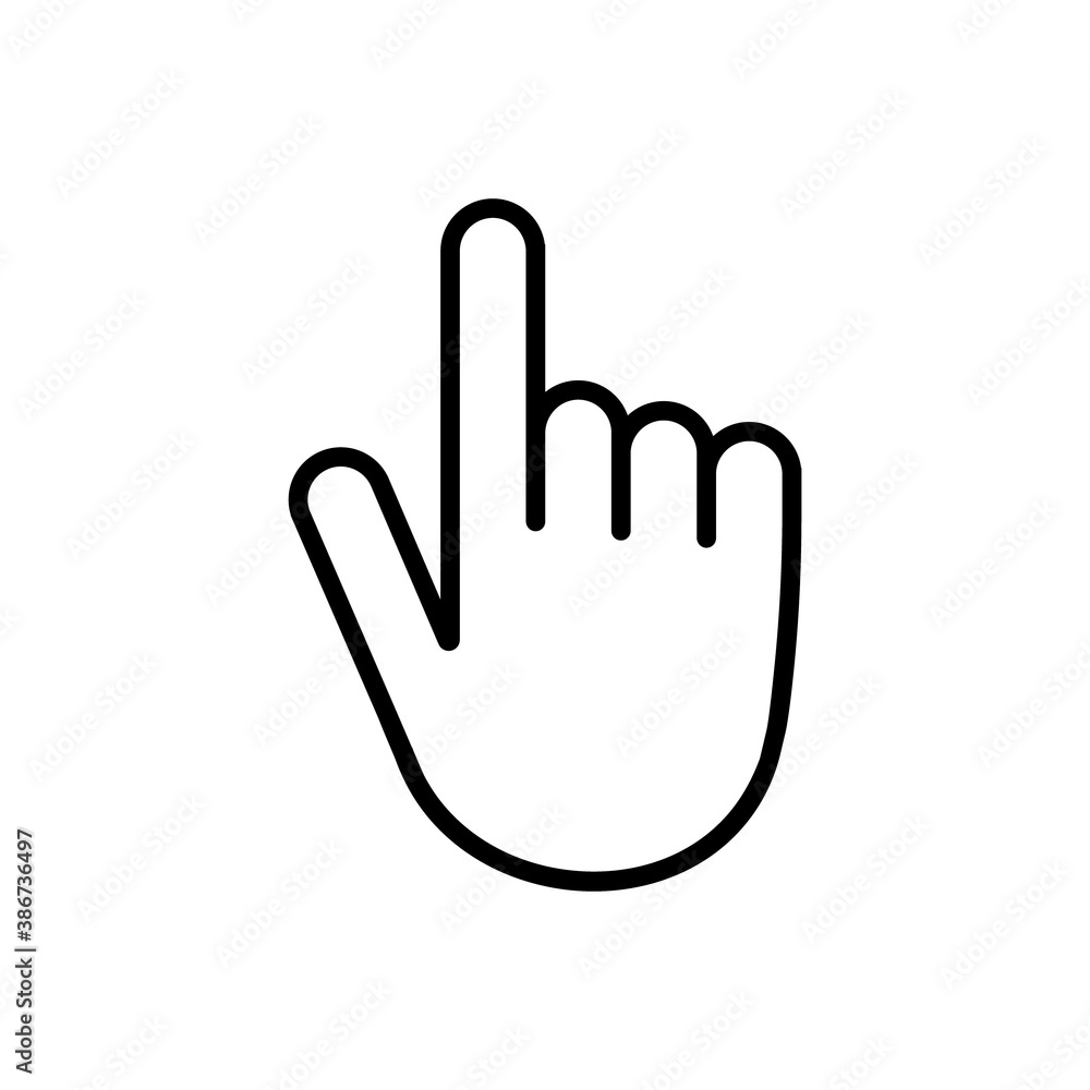 Poster computer mouse click cursor gray arrow icons. cursor icon. vector illustration.