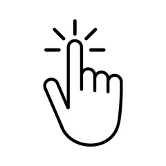 Computer mouse click cursor gray arrow icons. Cursor icon. Vector illustration.