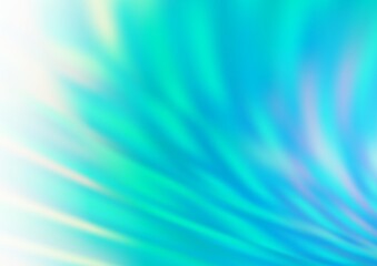 Obraz premium Light Blue, Green vector blurred and colored background.