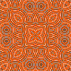 Delicate moroccan zellige tile seamless pattern. Geometric texture vector motif. Fabric print design. Stylized moroccan zellige tilework eternal pattern. Geometric shapes wallpaper.