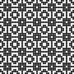 Fototapeta premium Abstract Cross Pattern Dots Logo generative computational art illustration