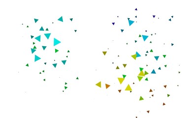 Light Multicolor, Rainbow vector layout with lines, triangles.