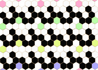 geometric hexagon pattern wallpaper