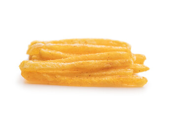French fries. Fried mini potato sticks.