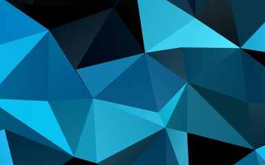 Light BLUE vector low poly cover.